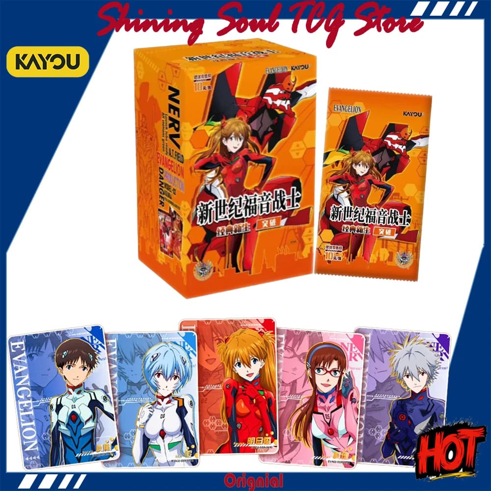 Genuine KAYOU Neon Genesis Evangelion Classic Rebirth Breakthrough Vol. 2 EVA Official Anime Merchandise Cards Toy birthday gift