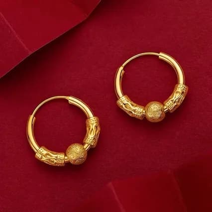 Transfer beads simple earrings temperament versatile ear jewelry stud earrings ear buckles