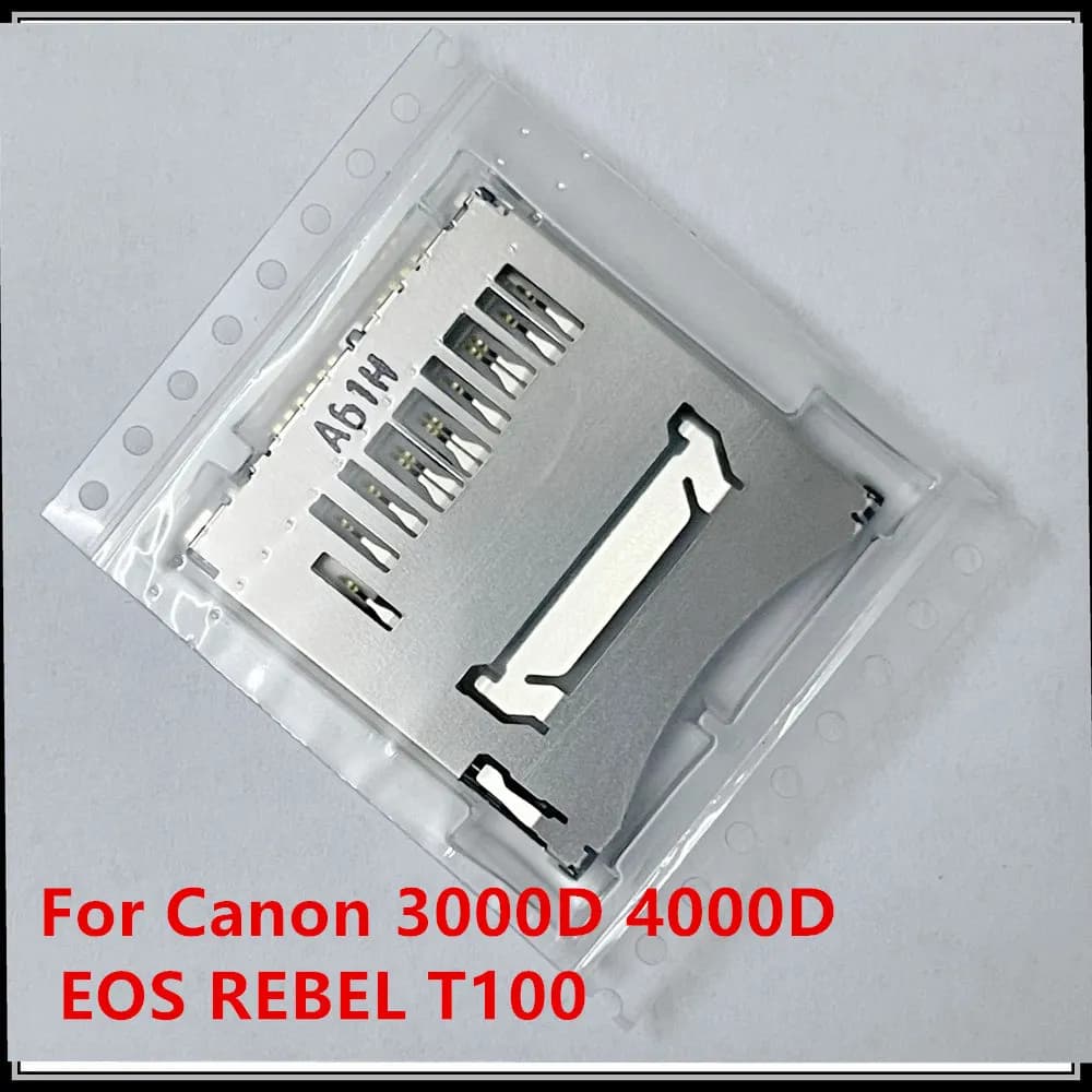 Nuovo per Canon 3000D 4000D EOS REBEL T100 SD lettore di schede di memoria connettore Slot Holder sostituzione della fotocamera riparazione pezzo di ricambio