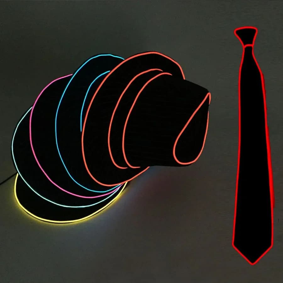 Cappello a cilindro illuminato Cappello da jazz Masquerade Prop Glow Neon Party Bar Cosplay Compleanno Costumi luminosi Festival