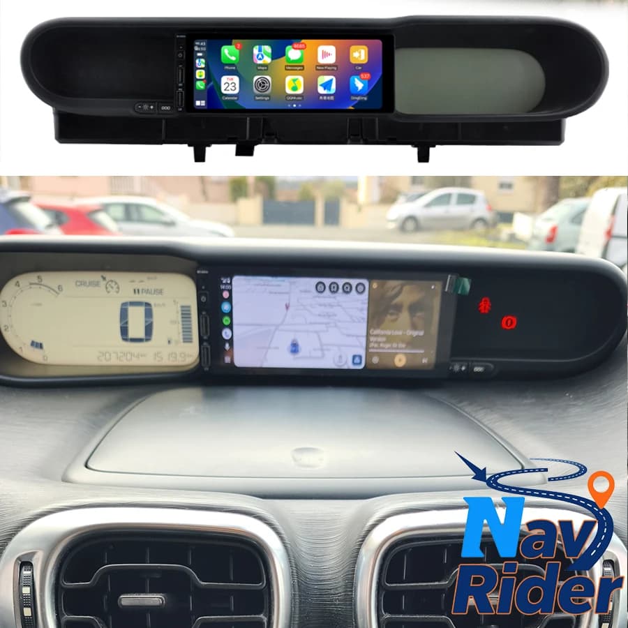 Per Citroen C3 Picasso 2005-2017 Lettore Multimediale per Auto GPS Navigazione Stereo Schermo Android 15 da 6.86" Stile OEM Senza Lettore DVD