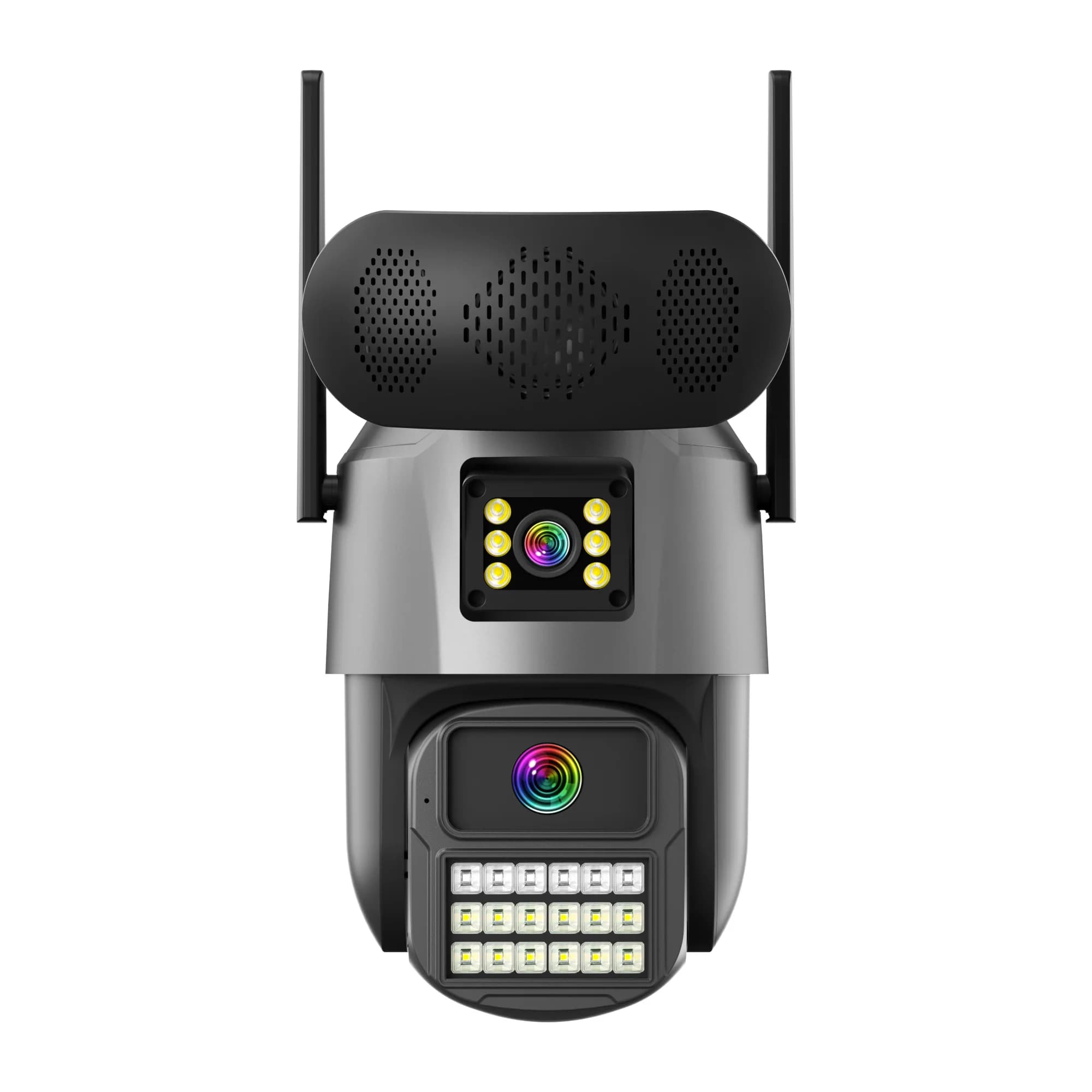 8MP iCsee APP Doppia Lente Grande Sirena PTZ WIFI/4G Telecamera Dome IP a Colori AI Rilevazione Umanoide Sicurezza Domestica CCTV Baby Monitor