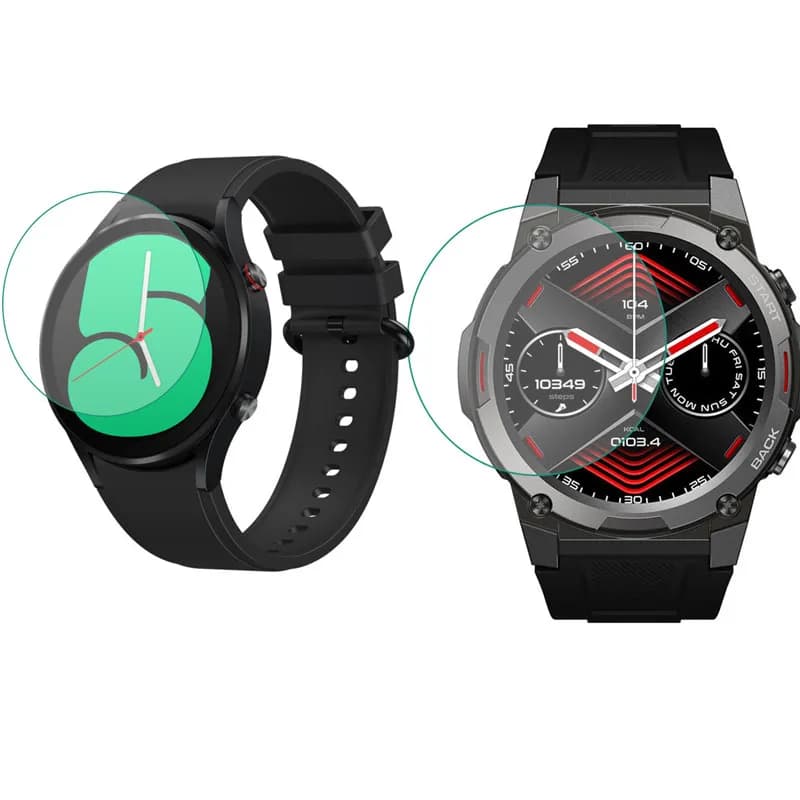 Pellicola protettiva per smartwatch in vetro duro per Zeblaze Vibe 7 Pro/GTR 3/Stratos 2 Lite/Ares 3 Smart Watch Cover proteggi schermo