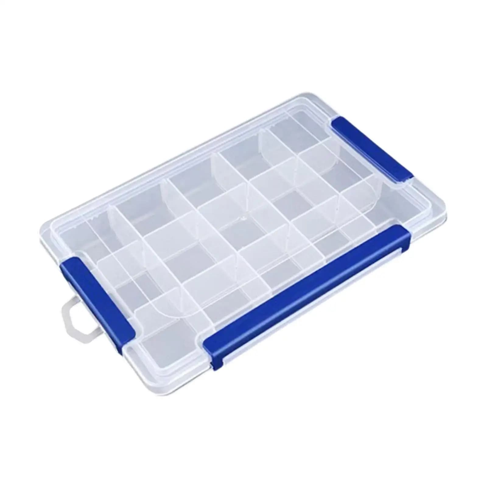 Scatola Organizzatrice Trasparente Multifunzionale Portatile per Perline, Gioielli, Articoli per il Fai-da-Te, Viti, Attrezzatura da Pesca, Ciondoli