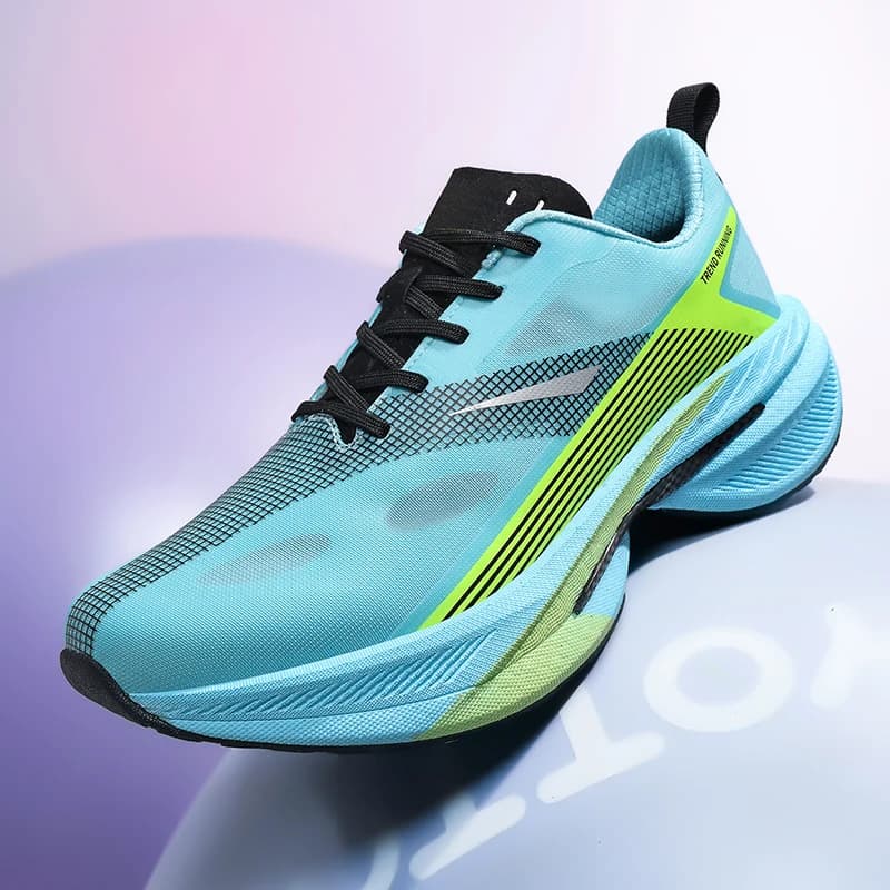 Scarpe da Corsa Antiscivolo da Uomo con Tomaia in Rete Traspirante, Ammortizzazione e Suola Leggera per Allenamento Atletico