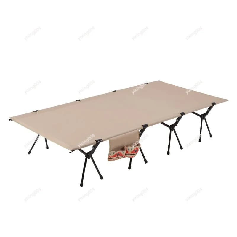 Lightweight Widened 90cm Foldable Aluminum Camping Cot Outdoor Tent Travel Lunch Break Sleeping Bed