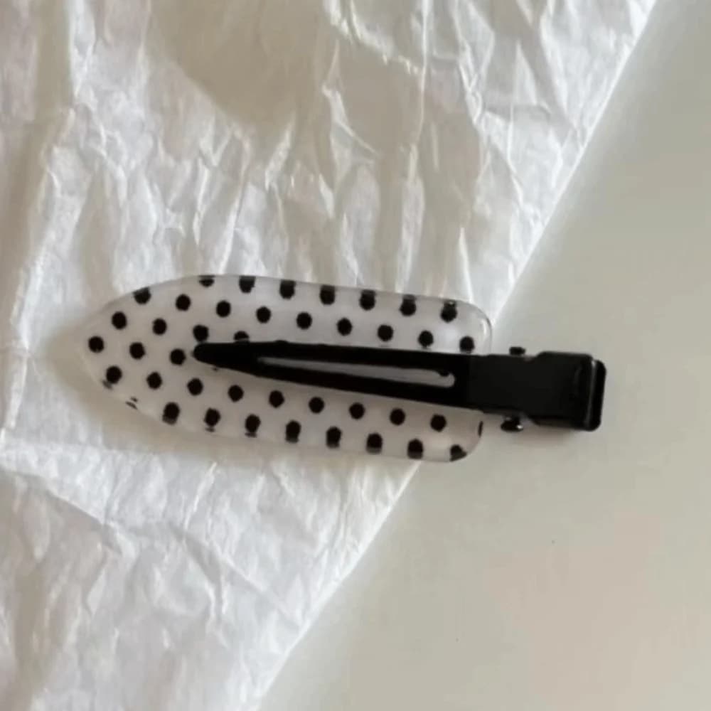 Minimalist Polka Dot Hair Clips No Crease No Bend Hairpins Headdress Seamless Headwears Hair Styling Accessories
