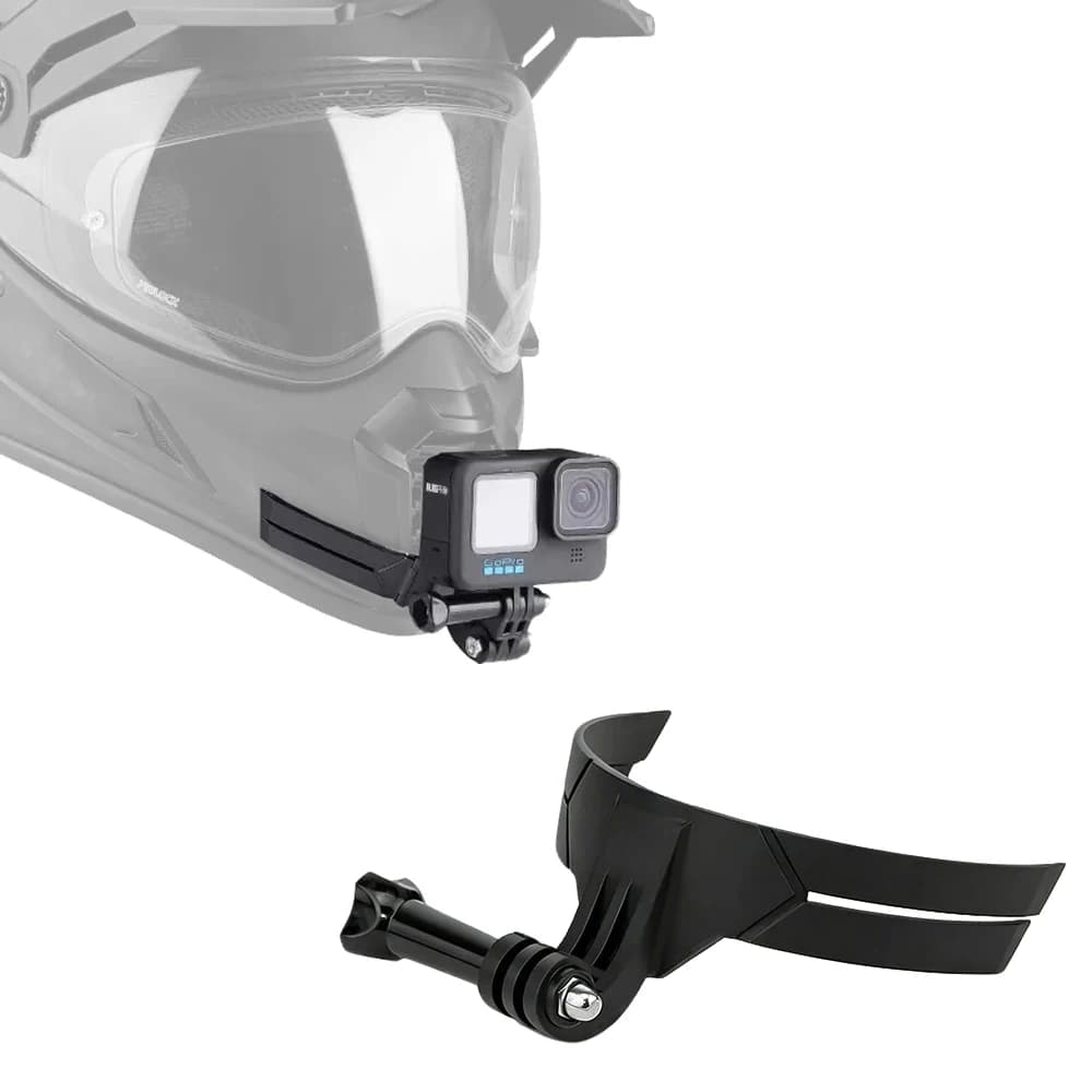 Supporto per mentoniera per casco da moto per DJI Osmo Action 6 5 4 3 GoPro 13 12 11 10 9 8, accessorio per fotocamera da moto integrale