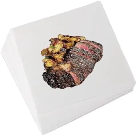 50 Fogli di Carta da Macellaio Bianca 12x12 per Sublimazione, Affumicatura, Grigliate, BBQ, Termopressa - Monouso