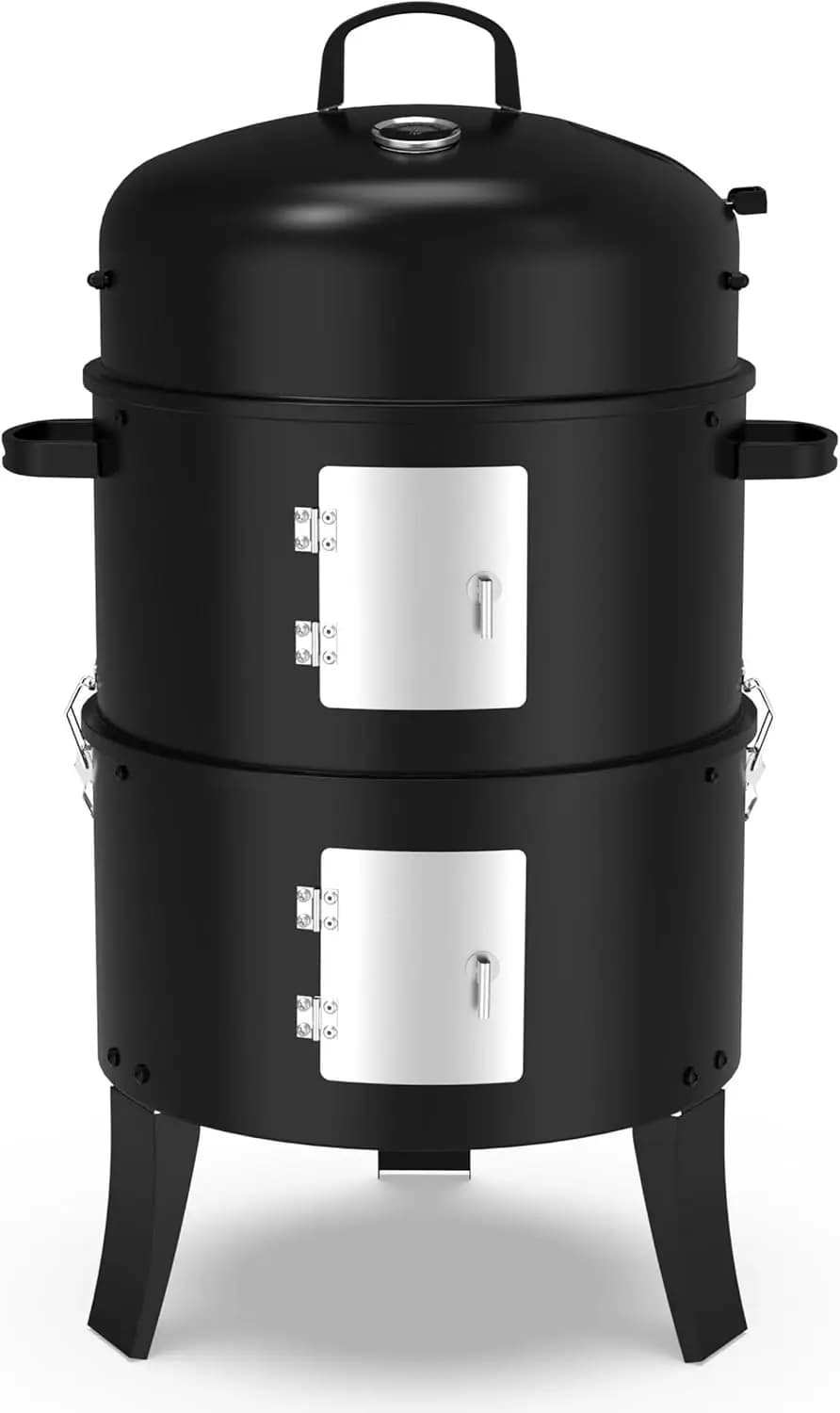 Portable Charcoal BBQ Grill for Outdoor Use, Perfect for Christmas Picnics, Thanksgiving Family Gatherings, and Backyard Barbecues, Comes with Storage Bag and Non-Stick Frying Pan