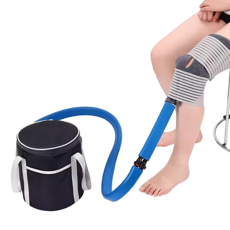 Macchina per terapia del freddo per la sostituzione del ginocchio, recupero post-operatorio, ACL, sollievo dal dolore, per lesioni sportive, distorsioni