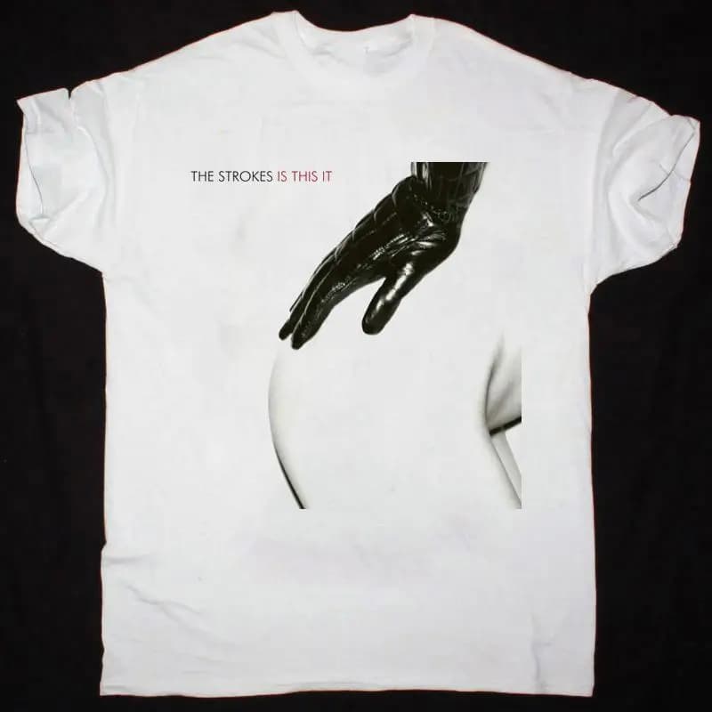 Rare The Strokes Is This It Cotton White All size T Shirt AG924