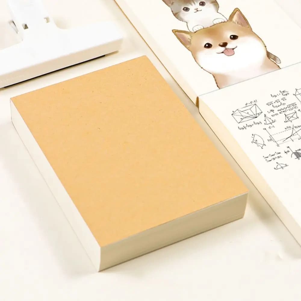 Simple A6 Blank Draft Notebook 252Sheets Easy to Tear off DIY Office Notebook Thicken School Supply Painting Sketchbook Student