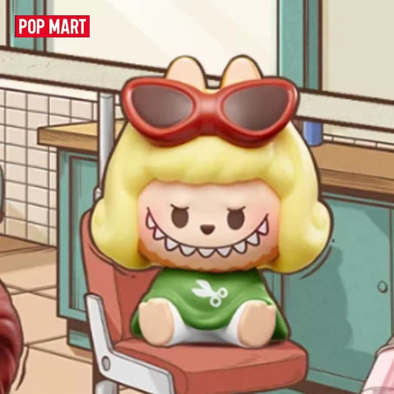 POPMART POP BEAN LABUBU THE MONSTERS HAIR SALON Series Blind Box Toys Mystery Box Anime Action Figure Surprise Models Gift