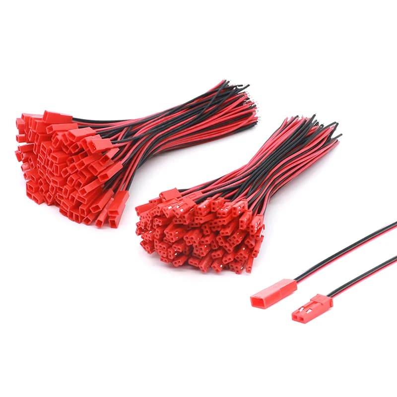 20 pcs 100mm 150mm 200mm JST Male Female Plug Connector for RC Lipo Battery Auto Boat Drone Air (10 pairs)