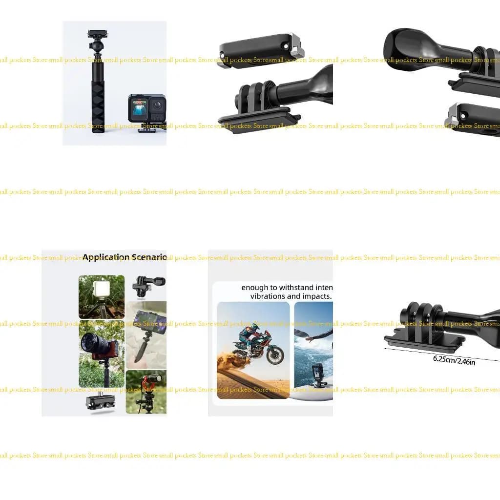 R1WD Compact Camera Adapter for Secure 3JAW Action Camera Lock mechanism