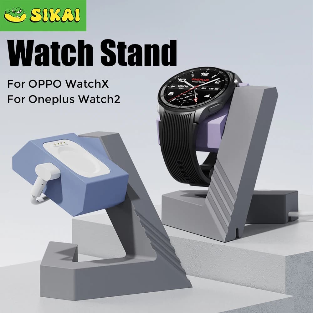 Supporto per caricabatterie per orologio intelligente SIKAI per OPPO WatchX/Oneplus Watch 2/2R Supporto per stazione di ricarica dock con cavo di ricarica OPPO WatchX