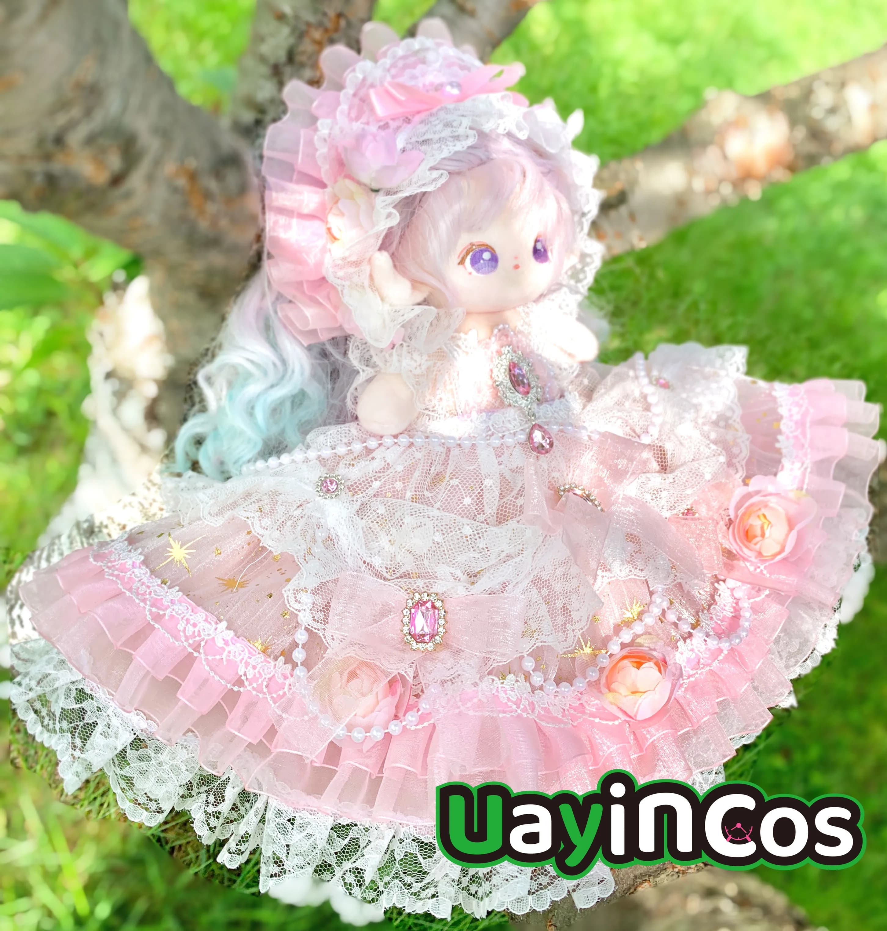 20cm 30cm bambola vestire Elf principessa fata Hanfu Lolita dolce vestito gonna peluche peluche accessori bambola Anime giocattolo bambini G