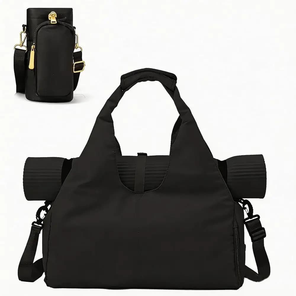 Borsa per tappetino yoga, borsa sportiva da palestra per donna, borsa leggera per trasporto tappetino yoga con tracolla, borsa tote per yoga.