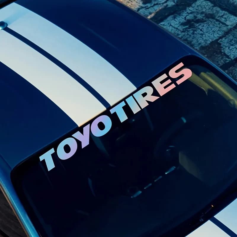 1PC Racing Tire Style Waterproof Vinyl Stickers For Car Motorcycle Helmet Laptop Bike Decor Decal
