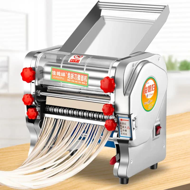 Pressa per noodle Tagliatelle in acciaio inossidabile per pasta Macchina per tagliare noodle con rullo per pasta elettrica commerciale