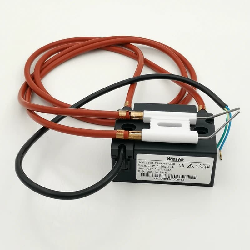 Bruciatore Accenditore 230V Tensione Impulso Trasformatore di Accensione Riscaldatore di Olio Combustibile Bruciatore di Olio di Scarto Elettrodo di Accensione In Ceramica Cavo Accenditore