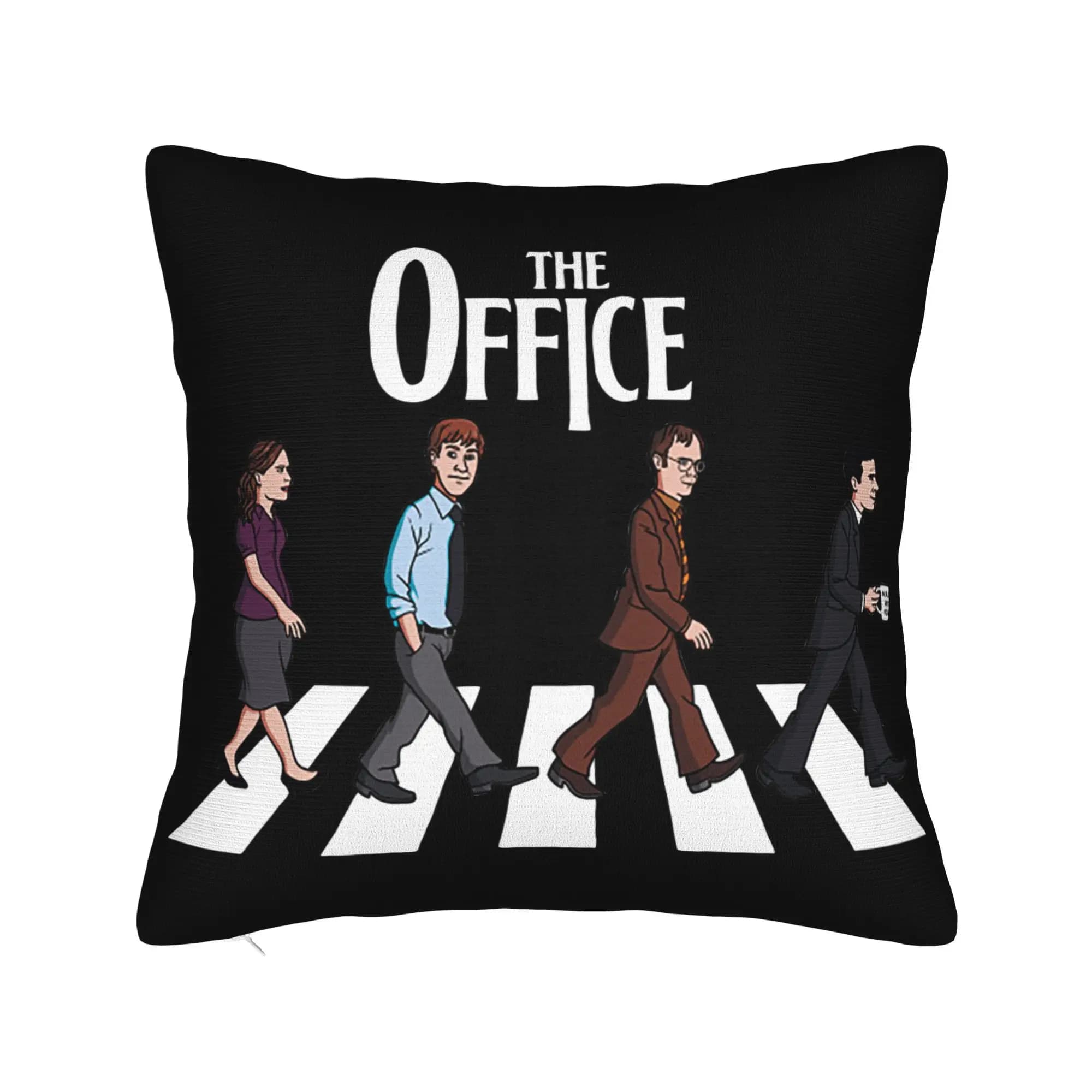 The Office Road Dwight Schrute Square Pillow Covers Bed Car Jim Halpert Tv Show Cushion Cover Decorative Pillow Cover 40*40