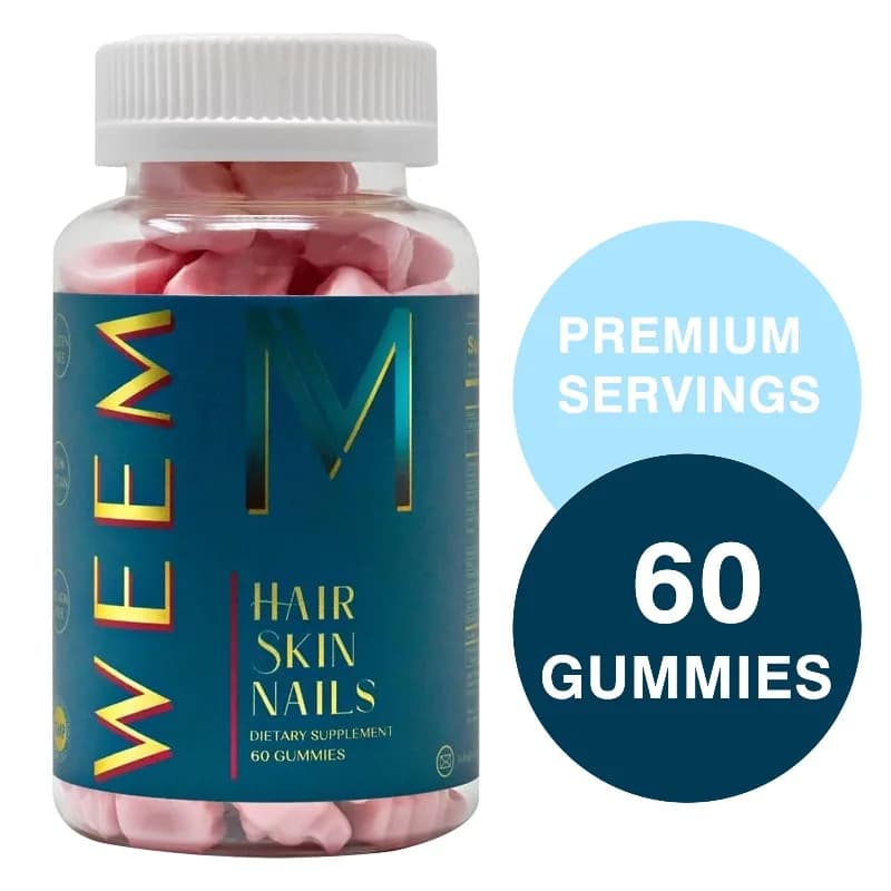 Hair Skin Nail Gummies Vitamin Supplement Biotin Multivitamin Daily Nutritional Support 60 Gummies
