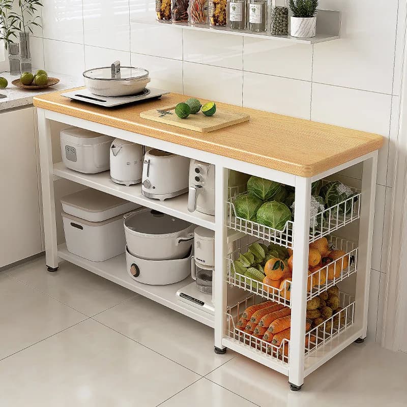 Scaffale di stoccaggio multifunzionale, ripiano spesso da banco, resistente, per cucina, dispensa, garage, mobili per la casa, armadio organizzatore