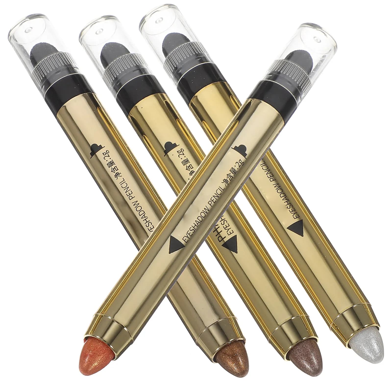 4Pcs Eyeshadow Pencil Set Natural Long-Lasting Smudge-Proof Eye Shadow Stick for Everyday Makeup Party Gift Professional Eye
