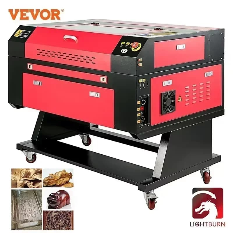 VEVOR 60W Laser Engraver, CO2 700x500mm Laser Engraving Machine, Wood Laser Engraving Machine, Plexiglass, Crystal