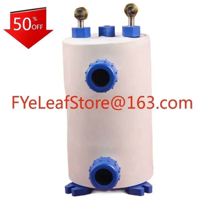 Vendite calde1HP-7.5P evaporatore per scambio di pistola in titanio puro per raffreddamento e riscaldamento della piscina
