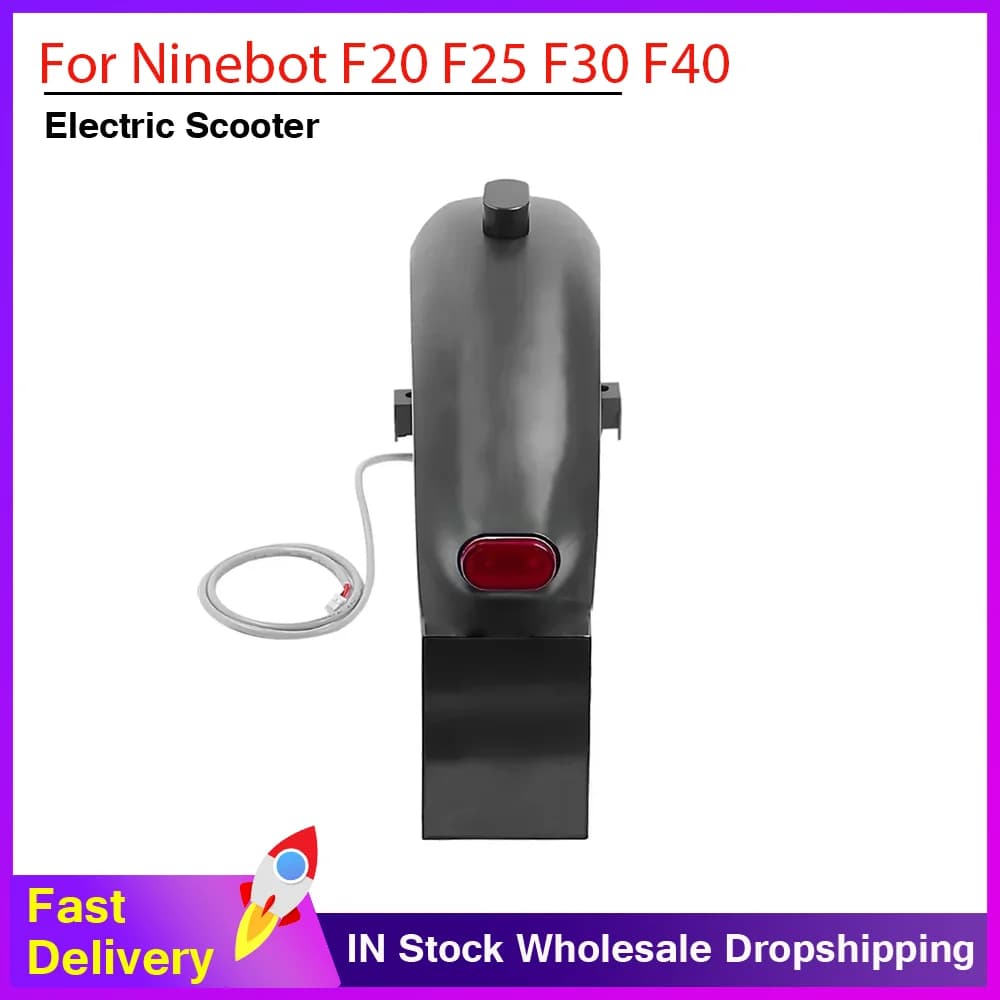 Tire Splash Fender with Rear Taillight Back Guard Mudguard for Ninebot F20 F25 F30 F40 Electric Scooters Accessories Part