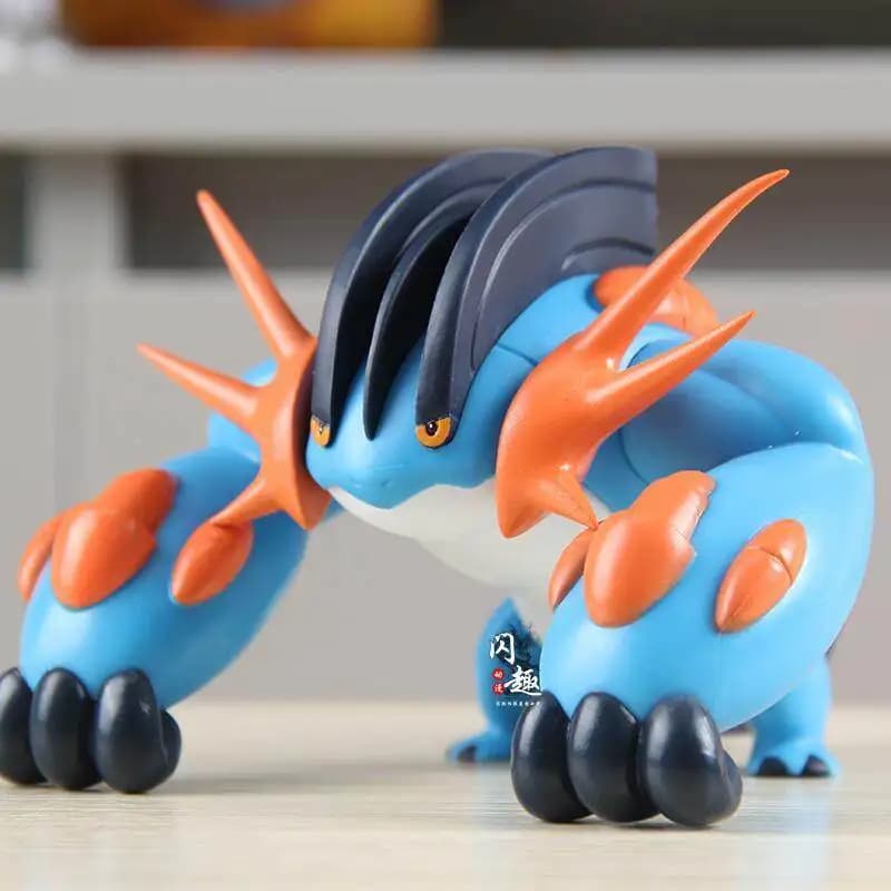 ​ ​ Statuetta Anime Mega Swampert da 9cm, Modello da Collezione, Decorazione da Scrivania, Ornamento, Giocattolo, Regalo per Fan
