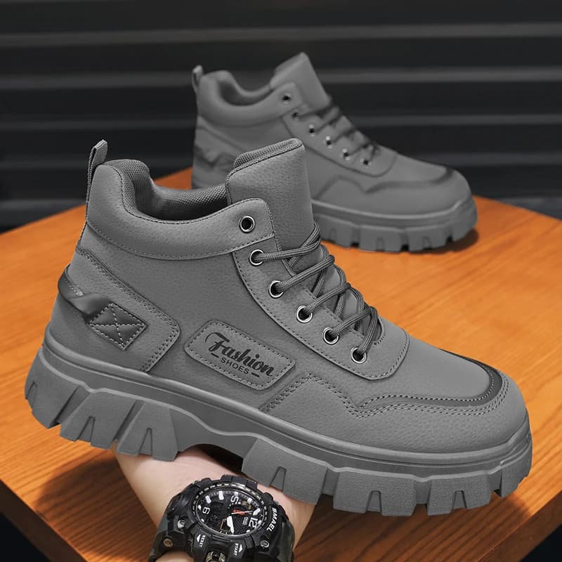 Men's Hiking Boots Autumn Work Non Slip Wear Resistant Sports Boots with Thick Soles and Durable Casual Men's Shoes