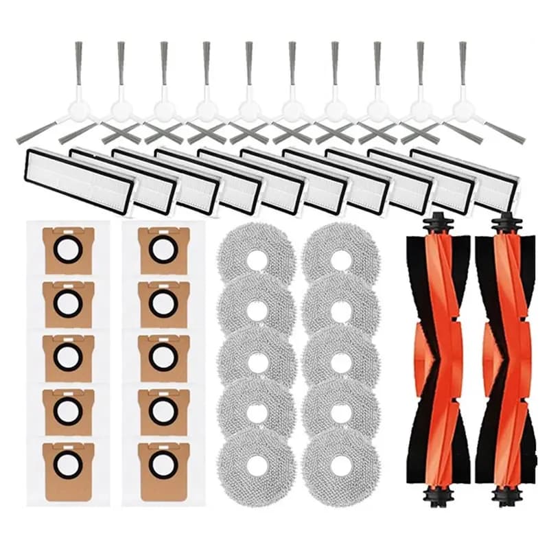 【SOLO PER OGGI】Accessori di ricambio: spazzola principale, spazzola laterale, sacchetto raccoglipolvere, filtro, panno per la pulizia per Xiaomi Robot Vacuum X10+ X20+ X20 Plus X10 Plus