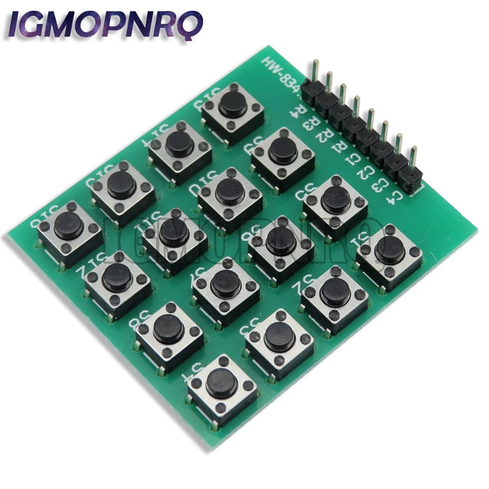 IBUW 8pin 4x4 4*4 Matrix 16 keys keyboard button Breadboard module MCU for arduino DIY kit