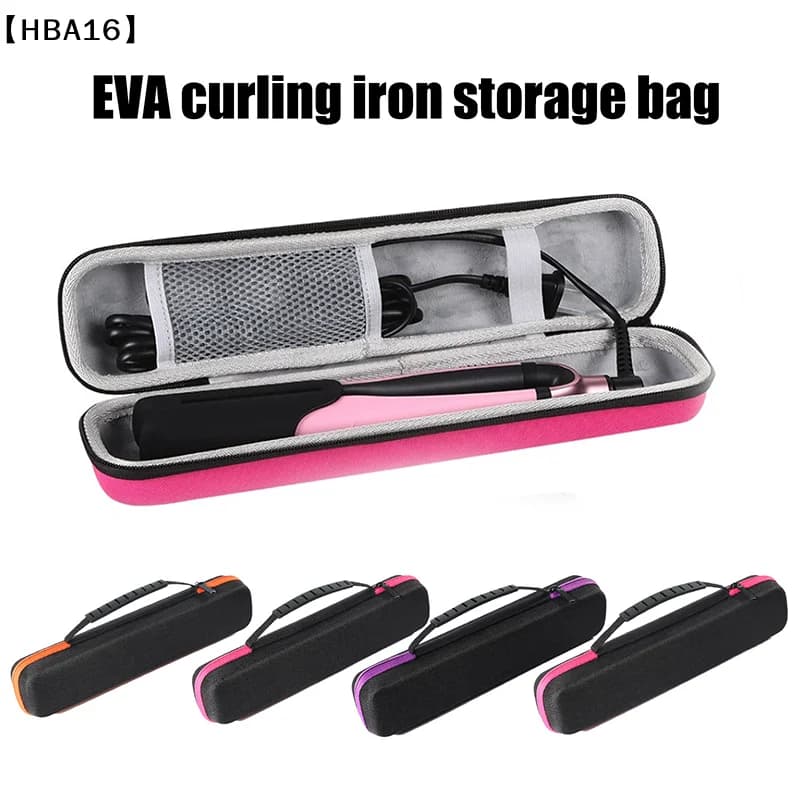 maveraHBA16 Bag for hair plate Container for iron curler EVA Clip for hair curler Waterproof and anti-duty travel bag