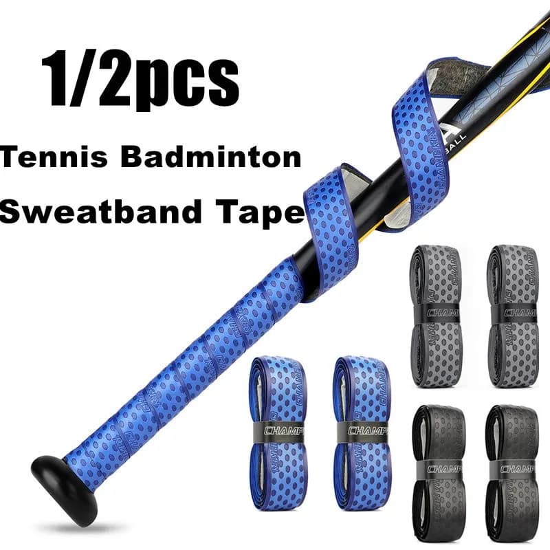 1/2 Pieces Anti-slip Ribbon for Tennis Racks, Badminton and PU Baseball, 1m, Reduces friction with hands, Comfortable Sensation, Absorbent Band