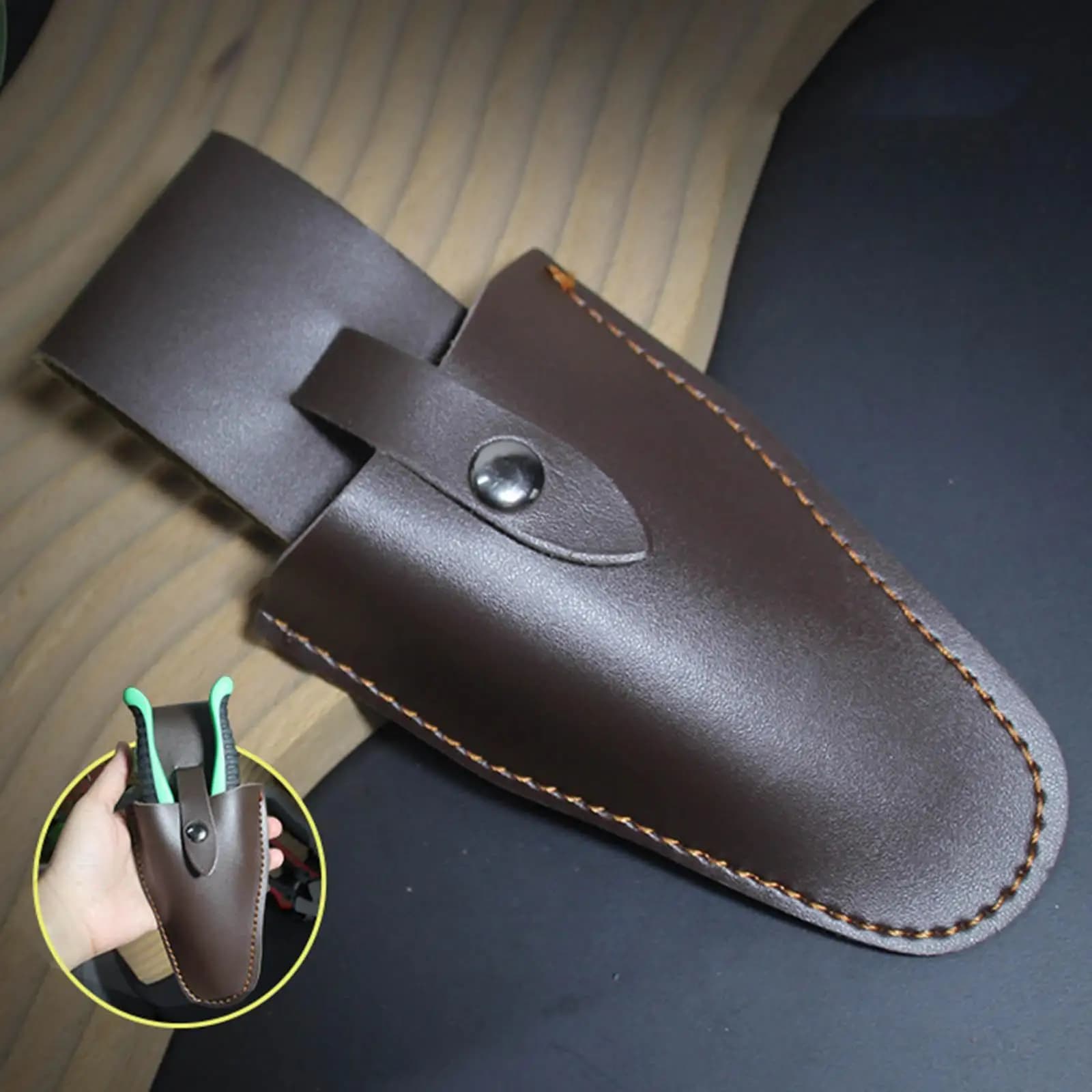 Embroidery scissors Shelves PU Leather shears Shelves Shelves for tools for garden shears