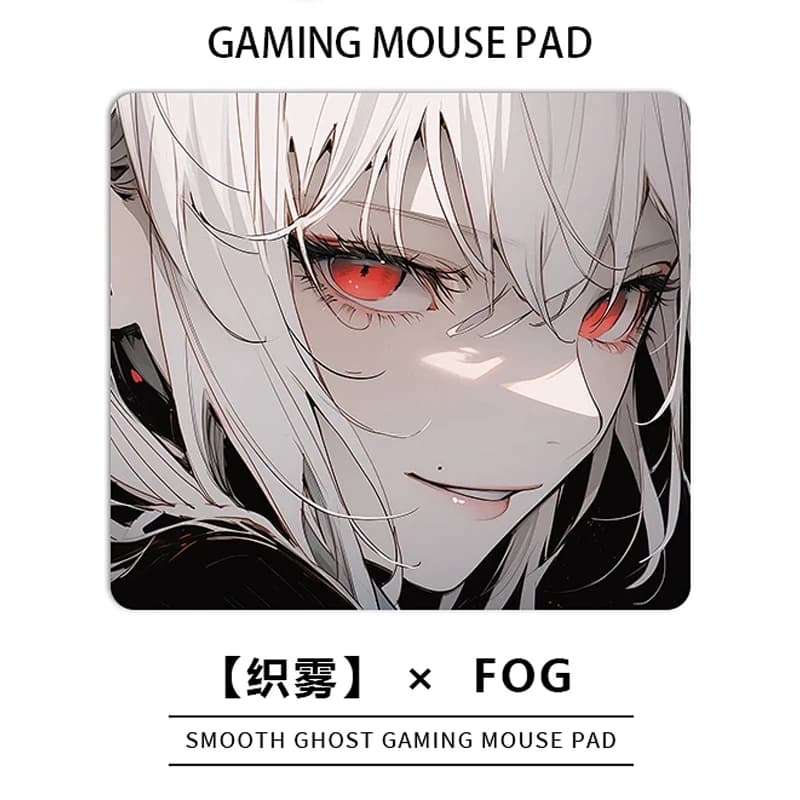 Sweet Cool Girl Glass Mouse Pad without Lock Edge Mouse Pad Simple Mouse Pad Student Desk Mat Computer Mat Laptop Deskmat