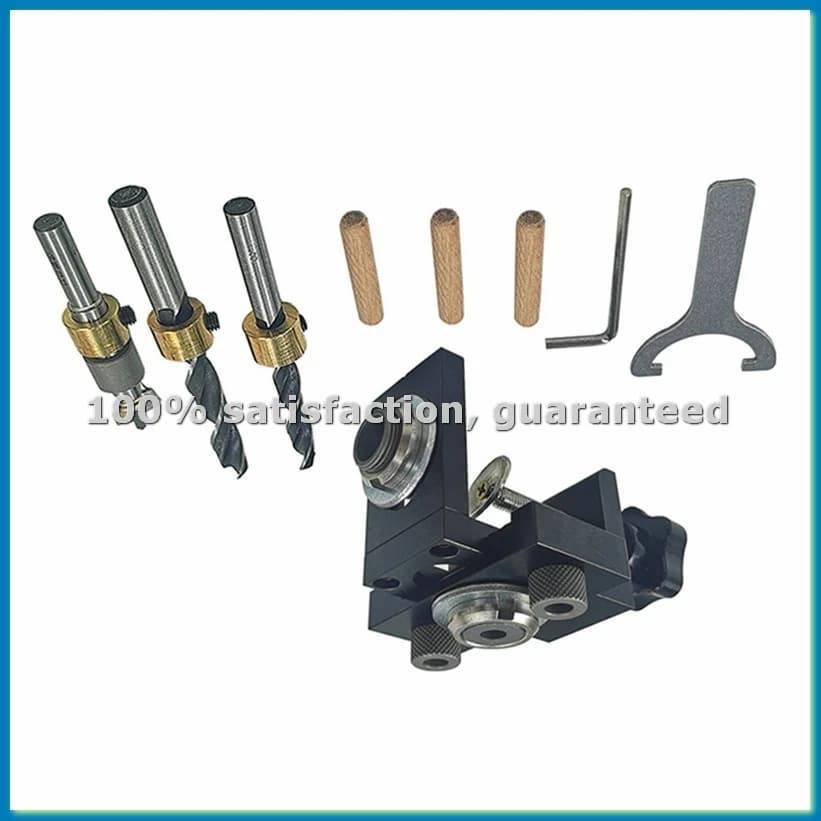 Carpenter's Punch Locator Without Clamping Table Hole Opener Round Wood Tenon Tool Furniture Punch Locator Set-A56M