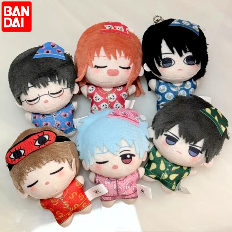 Bandai Originale Gintama Chibi Kyun Chara Blind Box Portachiavi Gintama Ornamento Regalo Giocattolo Serie Pajama Party Mystery Box