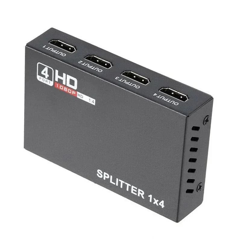 Convertitore audio video splitter HDMI 1080p 1x4 Adattatore display multi schermo 1 in 4 out per fotocamera PS4 PC portatile per proiettore TV