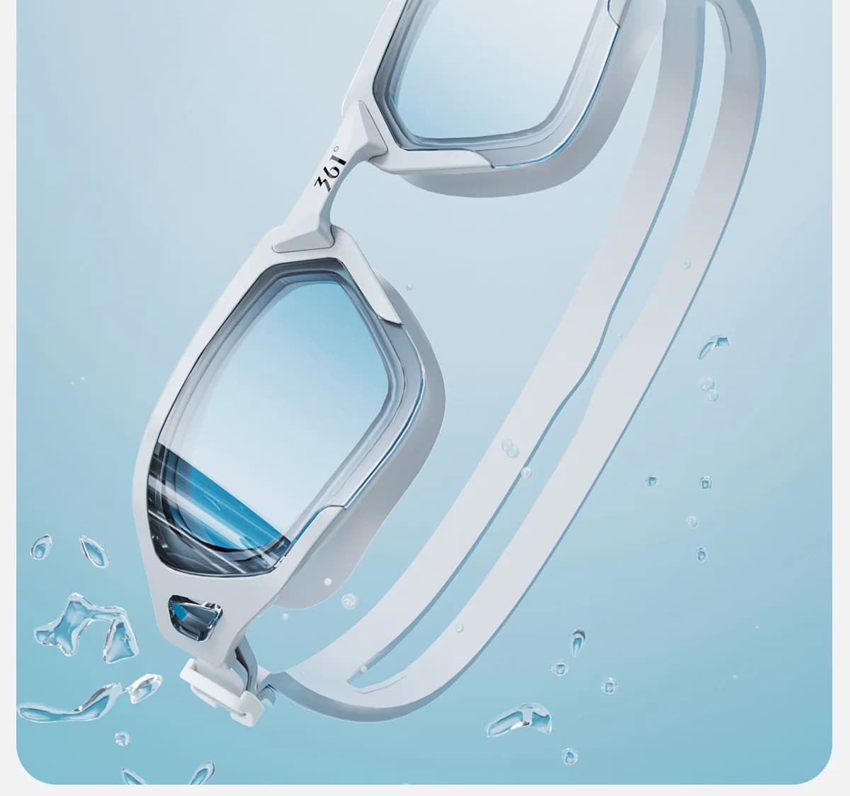 Occhiali da nuoto miopia in silicone regolabili impermeabili antiappannamento Protezione anti-UV Occhialini da spiaggia professionali Occhiali da bagno