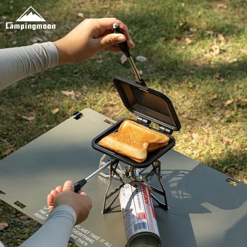 BKTT-1315 Toast Teel in Aluminium Alloy, Sandwich Plate, Camping Tools for Open Kitchen