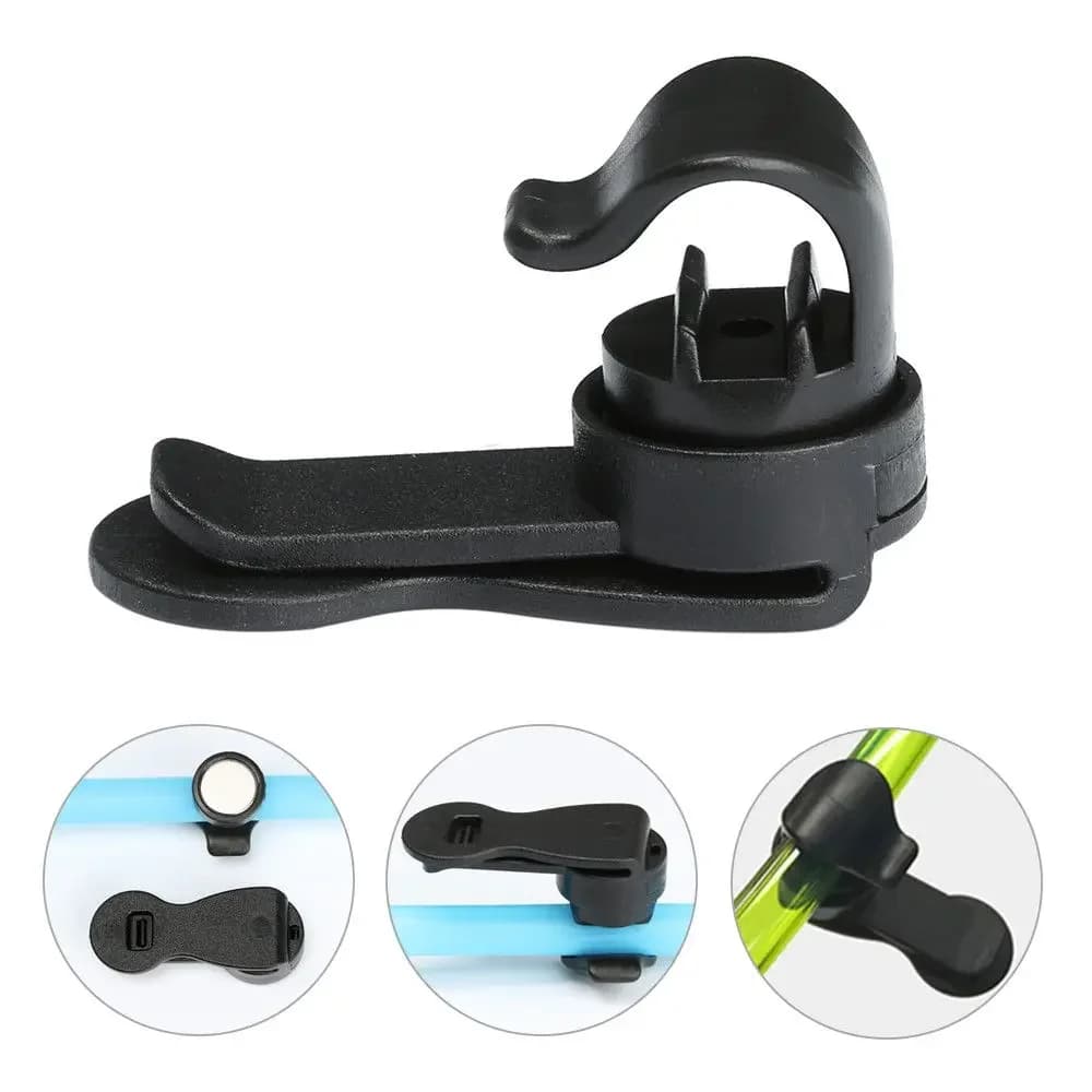 per borsa zaino attrezzi da esterno porta tubo per bevande clip per tubo da campeggio pacchetto di idratazione clip per tubo per bevande borsa per vescica d'acqua Cilp