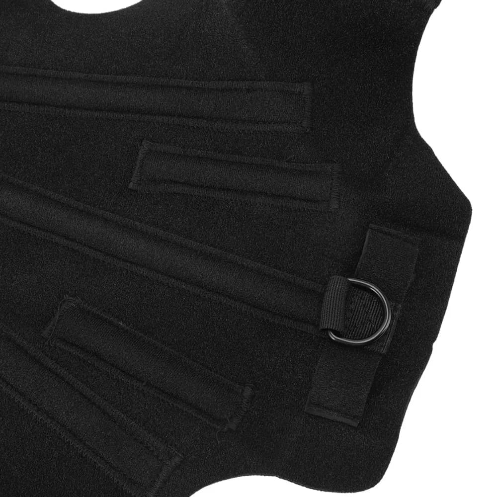 Black Dog Back Support Harness Different Sizes Polyester Pet Rehabilitation Vest Dog Fracture Fixation Vest