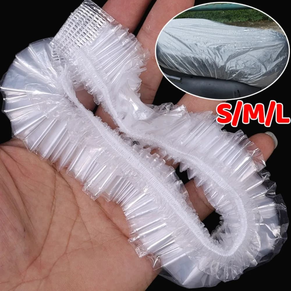 Coprisedile in plastica usa e getta per moto S/M/L Motociclette elettriche Bici Cuscino del sedile antipolvere antipioggia Copertura protettiva trasparente