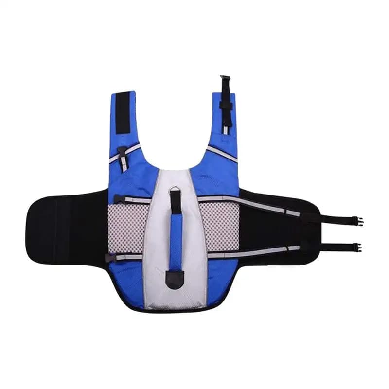 Giubbotto di salvataggio per cani Giubbotti di salvataggio per cani per supporto di galleggiamento in barca con strisce riflettenti per durante l'acqua, spiaggia, piscina, kayak, canottaggio